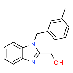 (1-(3-methylbenzyl)-1H-benzo[d]imidazol-2-yl)methanol结构式