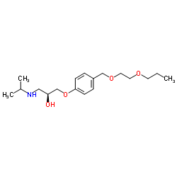 (2S)-1-[(1-Methylethyl)amino]-3-[4-[(2-propoxyethoxy)methyl]phenoxy]-2-propanol结构式