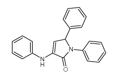 2H-Pyrrol-2-one,1,5-dihydro-1,5-diphenyl-3-(phenylamino)-结构式