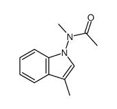 3-methyl-1-(N-methylacetamido)indole结构式