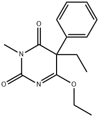 6-Ethoxy-5-ethyl-3-methyl-5-phenyl-2,4(3H,5H)-pyrimidinedione结构式