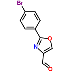 2-(4-Bromophenyl)-1,3-oxazole-4-carbaldehyde Structure