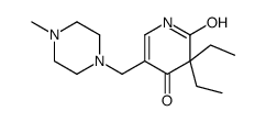 3,3-diethyl-5-[(4-methylpiperazin-1-yl)methyl]-1H-pyridine-2,4-dione Structure