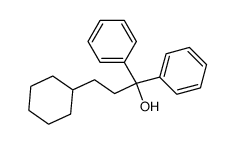 3-cyclohexyl-1,1-diphenylpropan-1-ol结构式