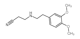 3-[(3,4-DIMETHOXYPHENETHYL)AMINO]PROPANENITRILE Structure