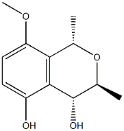 1H-2-Benzopyran-4,5-diol, 3,4-dihydro-8-methoxy-1,3-dimethyl-, (1R,3R,4S)-rel- (9CI)结构式