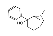 6-methyl-4-phenyl-6-azabicyclo[3.2.1]octan-4-ol结构式