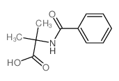 Alanine, N-benzoyl-2-methyl- Structure