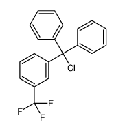 1-[chloro(diphenyl)methyl]-3-(trifluoromethyl)benzene Structure