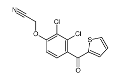 2-[2,3-dichloro-4-(thiophene-2-carbonyl)phenoxy]acetonitrile结构式