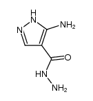 3-Aminopyrazole-4-carboxylic Acid Hydrazide结构式