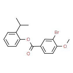 2-Isopropylphenyl 3-bromo-4-methoxybenzoate结构式