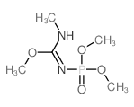 Carbamimidic acid,N-(dimethoxyphosphinyl)-N'-methyl-, methyl ester (9CI) Structure