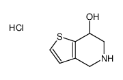4,5,6,7-tetrahydrothieno[3,2-c]pyridin-7-ol,hydrochloride Structure