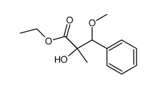 2-Hydroxy-3-methoxy-2-methyl-3-phenyl-propionic acid ethyl ester Structure