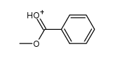 Benzoic acid,methyl ester,conjugate acid (9CI) Structure