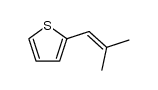 2-isobutenylthiophene结构式