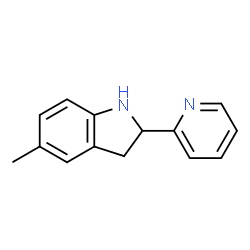 1H-Indole,2,3-dihydro-5-methyl-2-(2-pyridinyl)-(9CI) structure