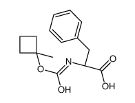 (2S)-2-[(1-methylcyclobutyl)oxycarbonylamino]-3-phenylpropanoic acid结构式