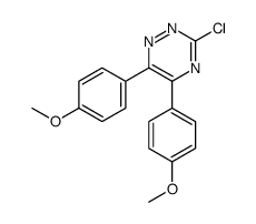 3-chloro-5,6-bis(4-methoxyphenyl)-1,2,4-triazine Structure