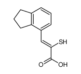 3-(2,3-dihydro-1H-inden-4-yl)-2-sulfanylprop-2-enoic acid Structure
