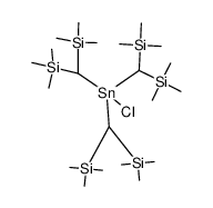 tris[bis(trimethylsilyl)methyl]chlorotin(IV)结构式