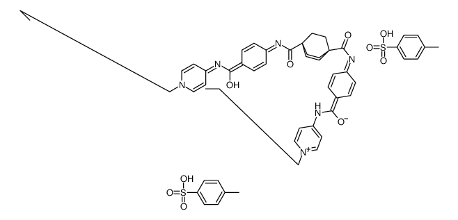 1-N,4-N-bis[4-[(1-propylpyridin-1-ium-4-yl)carbamoyl]phenyl]bicyclo[2.2.2]octane-1,4-dicarboxamide,4-methylbenzenesulfonate Structure