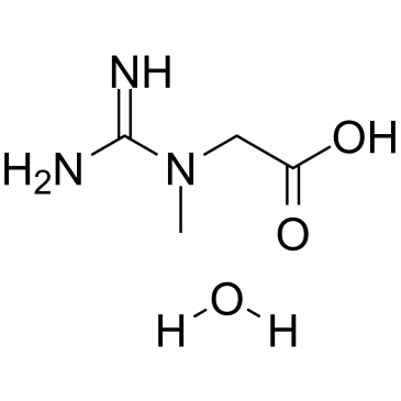 2-(1-Methylguanidino)acetic acid hydrate Structure