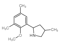 Pyrrolidine, 2-(2-methoxy-3,5-dimethylphenyl)-4-methyl- (9CI) Structure