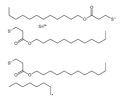 dodecyl 5-[[3-(dodecyloxy)-3-oxopropyl]thio]-5-octyl-9-oxo-10-oxa-4,6-dithia-5-stannadocosanoate结构式