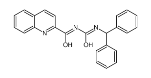 N-(benzhydrylcarbamoyl)quinoline-2-carboxamide Structure