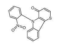 5-(2-nitrophenyl)thiopyrano[3,2-b]indol-4-one结构式