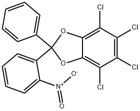 4,5,6,7-Tetrachloro-2-(2-nitrophenyl)-2-phenyl-1,3-benzodioxole结构式