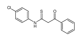 N-(4-Chloro-phenyl)-3-oxo-3-phenyl-thiopropionamide结构式