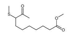 methyl 8-methylsulfanyl-9-oxodecanoate结构式