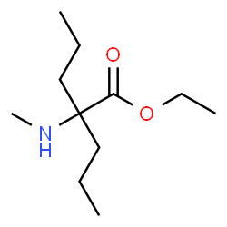 2-Methylamino-2-propylvaleric acid ethyl ester Structure