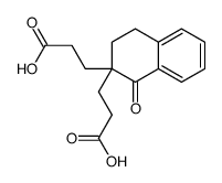 3-[2-(2-carboxyethyl)-1-oxo-3,4-dihydronaphthalen-2-yl]propanoic acid Structure