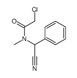 2-chloro-N-[cyano(phenyl)methyl]-N-methylacetamide结构式