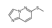 6-methylsulfanylimidazo[1,2-b]pyridazine结构式