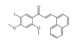 1-(5-iodo-2,4-dimethoxyphenyl)-3-naphthalen-1-ylprop-2-en-1-one结构式