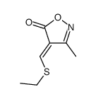 4-(ethylsulfanylmethylidene)-3-methyl-1,2-oxazol-5-one Structure