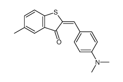 2-(p-N,N-Dimethylaminobenzylideno)-5-methylbenzothiophen-3-on结构式