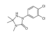 2-(3,4-dichlorophenyl)-4,5,5-trimethyl-1,2,4-triazolidin-3-one Structure