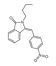 2-butyl-3-[(4-nitrophenyl)methylidene]isoindol-1-one结构式