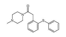 1-(4-methylpiperazin-1-yl)-2-(2-phenylsulfanylphenyl)ethanone结构式