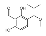 Benzaldehyde, 2,6-dihydroxy-3-(1-methoxy-2-methylpropyl)- (9CI)结构式
