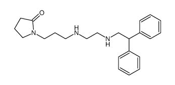 1-[3-[2-(2,2-diphenylethylamino)ethylamino]propyl]pyrrolidin-2-one Structure