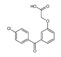 2-[3-(4-chlorobenzoyl)phenoxy]acetic acid结构式