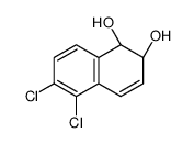 (1R,2R)-5,6-dichloro-1,2-dihydronaphthalene-1,2-diol结构式