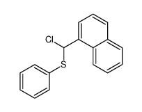 1-[chloro(phenylsulfanyl)methyl]naphthalene Structure